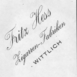 Anzeige Hess Zigarren 250