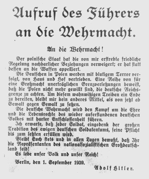 35 Führeraufruf Wehrmacht 2 9 39 204 500