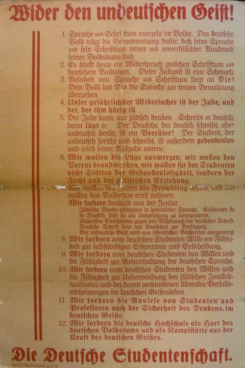 Buecherverbrennung flugblatt wiki 500